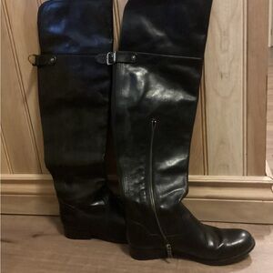 Genuine Frye Black Tall Riding Boot